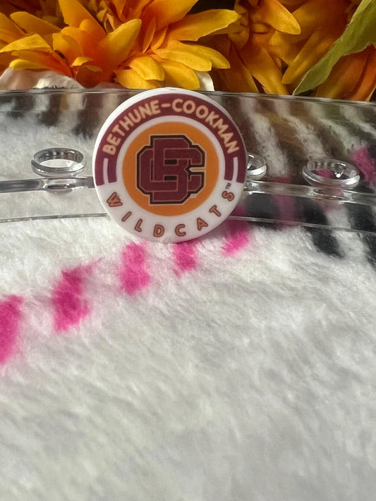 Bethune Cookman Wildcats Printed Focal Beads