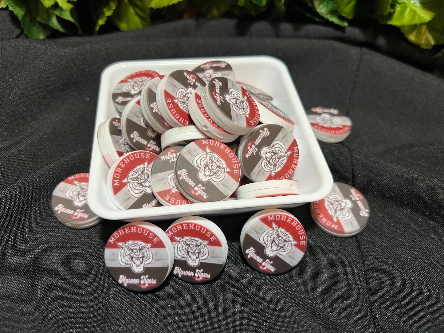 HBCUS Printed Silicone Focal Beads