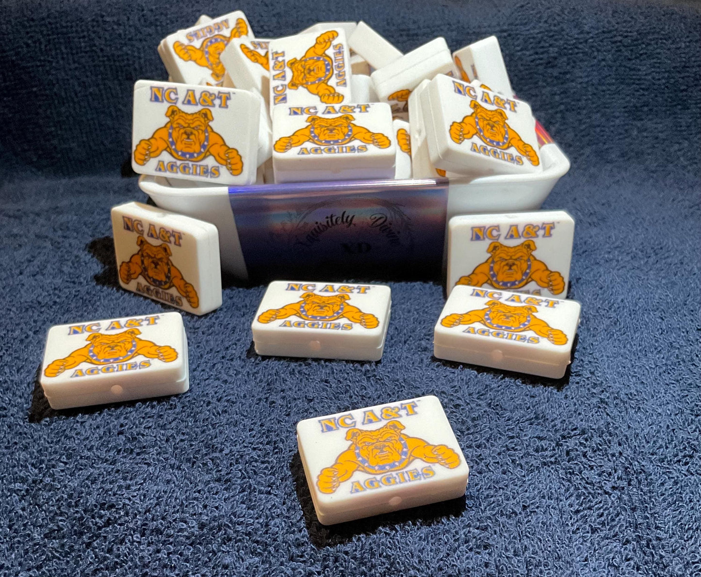 HBCUs Printed Silicone Focal Beads