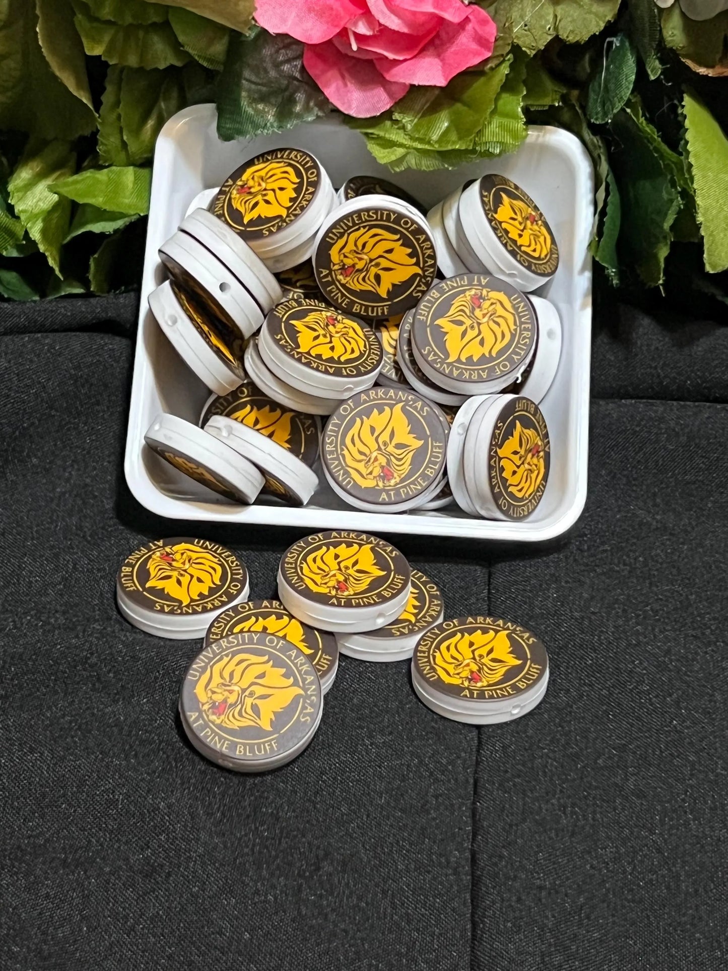 HBCUS Printed Silicone Focal Beads